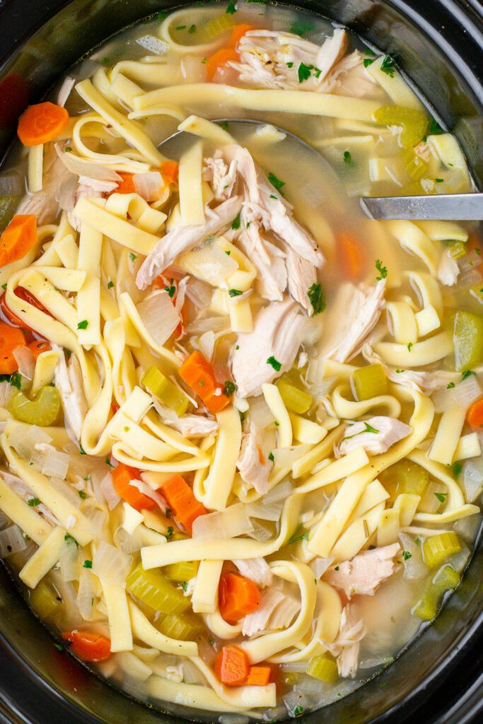 Savor the Simplicity: Slow Cooker Chicken Noodle Soup