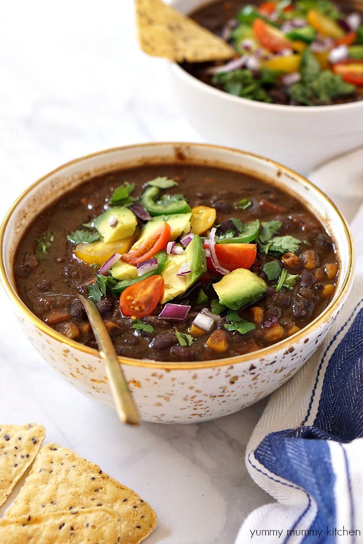 Nourishing Comfort: Slow Cooker Black Bean Soup (Vegan & Gluten-Free)